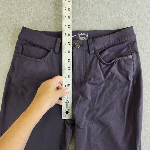 Nike Golf Pants Womens 2 Purple Slim Leg Water Resistant Nylon Repel AT3327-015 - Picture 12 of 16